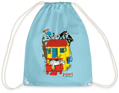 Pippi Langkous Villa Kakelbont Gymtas