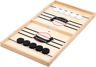 Slingpuck Game - Slingshot - Hockey - Sjoelbak - Drankspel - 35 cm