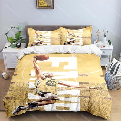 Mode Star de Basket S-Stephen C-Curry Imprimé Ensembles de Literie Ensemble Fournitures de Lit Housse de Couette Ensemble Couette de Lit Ensemble de Literie Cadeau 140x200cm
