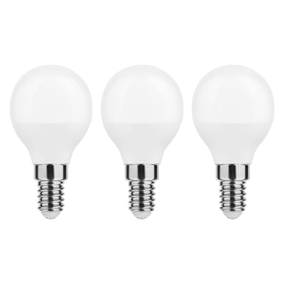 Modee E14 LED Lamp 4.9W - 470lm - 2700K - Warm Wit - LED Globe Mini P45 - Vervangt 40W Halogeen Gloeilamp - 3 stuks