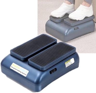 Gemotoriseerde Voet Trainer - Zittende Beentrainer - Ondersteuning Circulatie - Dubbele Snelheid Instelling - Compact Ontwerp - Blauw