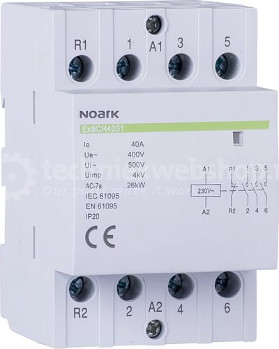 NOARK Electric Europe Ex9CH63_4P Installatiehulpschakelaar