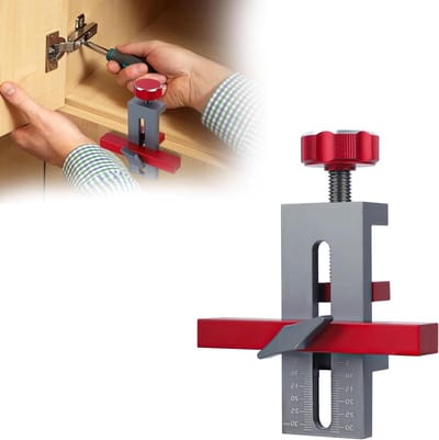 Installatie Positioneerder voor Kastdeur - Verstelbaar Gereedschap van Aluminiumlegering - Montage Mal voor Kast Hardware - Veelzijdig Locator Gereedschap