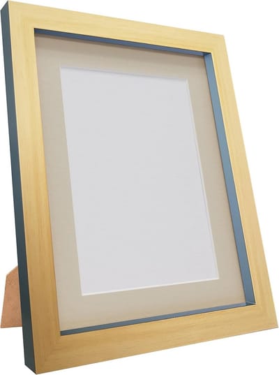 Fotolijst Donkergrijs met Passe-partout voor 10x15 cm Foto