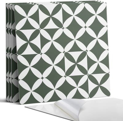 Coloray Wandpanelen Zelfklevend - Geometrisch schaakbordpatroon Zelfklevende Wandpanelen - 50 cm x 50 cm - Groente Wandpaneel PVC - 5 stuks - Mozaïeken Wandpanelen Zelfklevend - Wandpaneel Keuken - Wandpanelen Badkamer