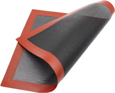 Herbruikbare en hittebestendige bakmat van silicone voor bakken, niet-plakkerig, 40x30 cm, gemakkelijk schoon te maken en geschikt voor bakplaten en deegrollen