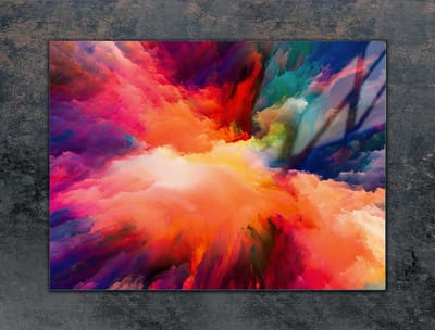 TMK ArtDeko Serie - Glazen Beschermplaat voor Fornuis - 70x52 cm - Gekleurd