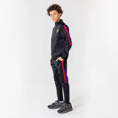 FC Barcelona Trainingspak Kinderen 25/26 - Maat 116 t/m 164 - Voetbalkleding - Jongens & Meisjes - Trainingspakken - Zwart - Officiële Fanmerchandise