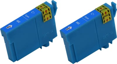 KATRIZ® huismerk inkt voor|Epson T0802|12ml | ( 2stuks) - Met chip