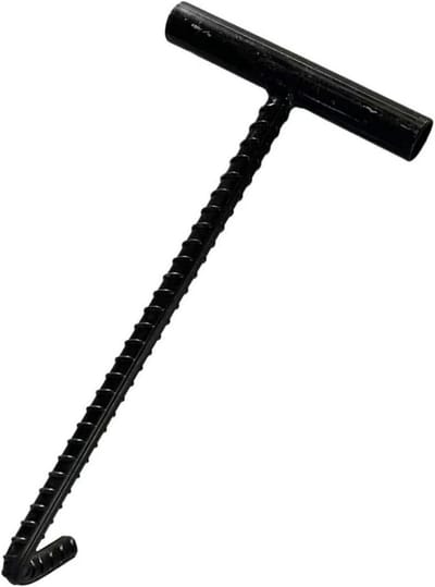 Riool deksel lifter met antislip handvat - roestvrij staal 10 mm - verkrijgbaar in 30, 40 en 50 cm