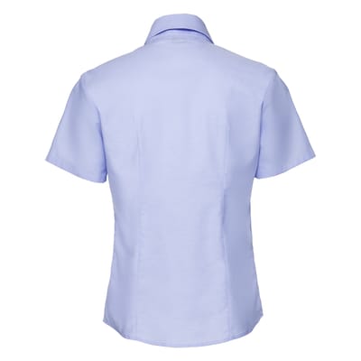 Russell Collection Dames/Dames Oxford Overhemd Met Korte Mouwen (Oxford Blauw)
