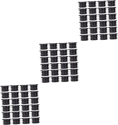 Stuurdoppen Sets - Stuurgrepen Eindkappen - Fiets Beschermen - Lichtgewicht Hars - 60 Stuks - Zwart