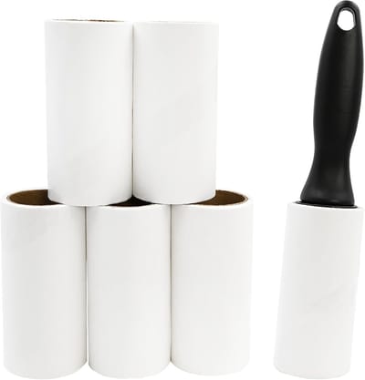 Pluisroller voor Dierenharen - Wit - 40 x 220 mm - Extra Kleverige Pluisverwijderaar - Voor Huishoudens met Huisdieren