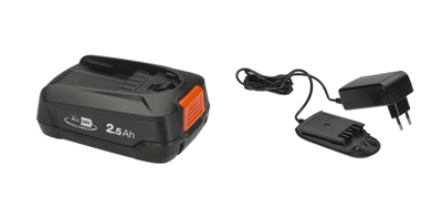 GARDENA Starter-Kit Gereedschapsaccu en lader - 18 V / 2.5 Ah - P4A PBA 18V/45 - AL1810 CV