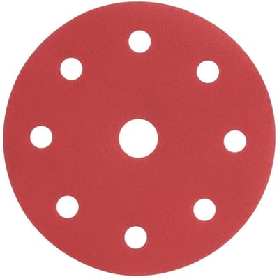 Radix - Schuurschijf - Pro - Klittenband 125 mm - P180 – 9 stofgaten (10 stuks)