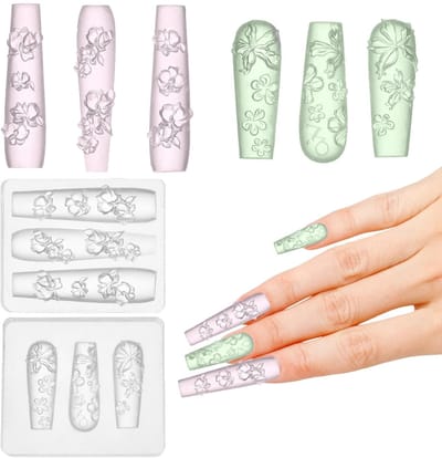 Solidchoice - Dailygoody - Siliconen Nail Art Bloemvormen - 3D Bloem Snijsjabloon - Eenvoudig in gebruik - Transparant - Decoratie-Accessoires - Voor het maken van ...