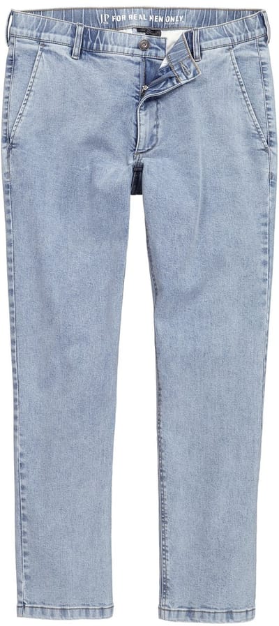 JP 1880 - Heren - Chino-jeans FLEXNAMIC® denim Straight Fit tot maat 72 - Licht blauw denim - Maat 54