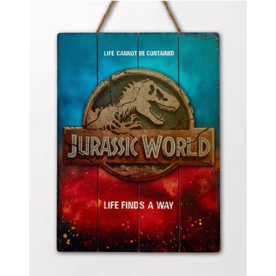 Arts verzamelaar Jurassic World leven vindt een weg WoodArts 3D Print