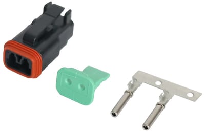 Deutsch connector vrouwelijk 2 polig