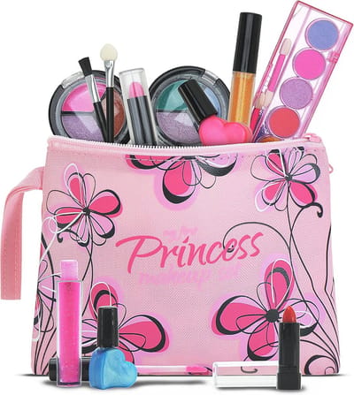 Wasbare make-upset voor meisjes - Speelmake-up voor prinsessen - Veilige en niet-giftige cosmetica