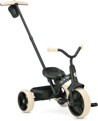 Qplay Elite Pro Driewieler - Loopfiets - Zwart