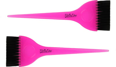 2 Stuks Haarverf Kwast roze - BellaLine - Kappers Producten - Verfkwast - Haarverf zwart - Haarkleuring Kwast - Haarverf rood - Uitgroei Verven - Haarverf borstel - haarverf blond - haarverf bruin - Haarverf blauw - Haar verf set- haarverf roze