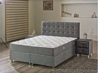 Boxspring met opbergruimte – 2persoons Boxspring met opbergruimte 160x200 Antraciet