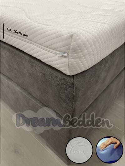 Topper 70x200 Bamboo Hotel HR45 Koudschuim ca. 10cm dik Anti allergie