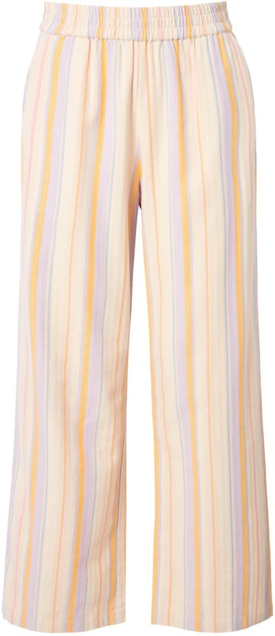 Studio Untold - Dames - Broek wijde pijpen strepen sierstrikje - Beige - Maat 42