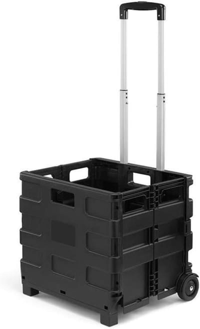 Home & Marker - Boodschappenkrat op Wielen - Vouwkrat - Boodschappen Trolley - Opvouwbare Krat - CARRYMAX