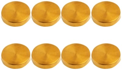 SPHProducts - Spiegel Schroeven - Decoratieve Schroeven - Hoogwaardige kwaliteit - Goud - Voor installatie - 8 stuks - Geschikt voor spiegels