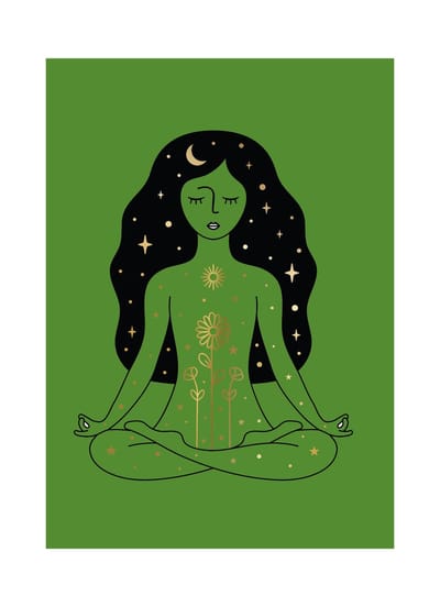 HappyBook - Notebook - Notitieboek - Journal - Meditatie journal - Yoga - Groen - Gelijnd - Werk - Studie - Yogales - Yoga training - Dagboek - School - Cadeau - Meditatiedagboek - Affirmaties - Selfcare - Mindful - Speciale momenten - Care
