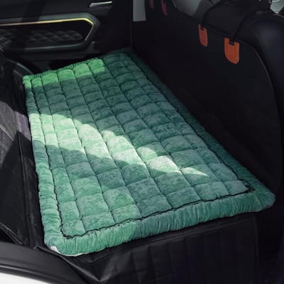 Huisdierbed Achterbank - Reisdeken Hond - Veilig Reizen - Antislip Ontwerp - 63 x 137 cm - Groen