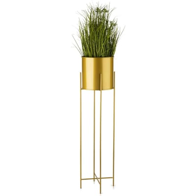 LoftPlant Elegance - Plantenstandaard - Modern loftdesign - Staalconstructie - Goudkleurig - 95 cm