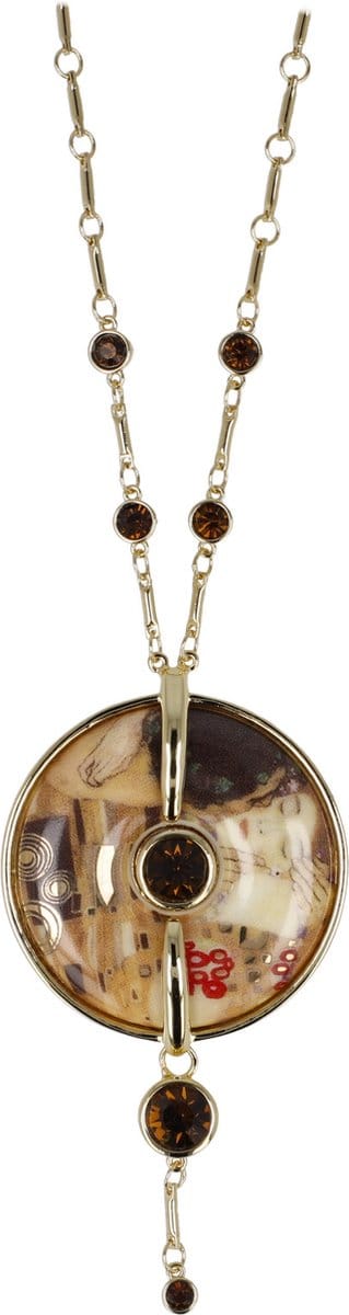 Goebel - Gustav Klimt | Ketting De Kus | Porselein - 8cm