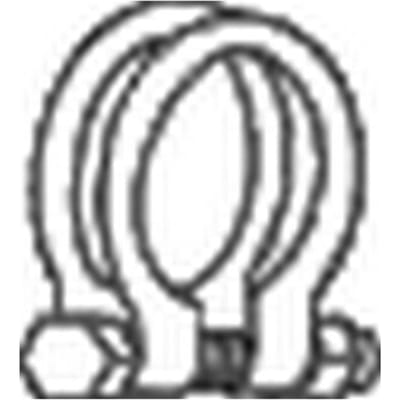 U-klem, uitlaatsysteem BOSAL 250-458