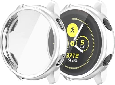 YPCd Samsung Galaxy Watch Active Siliconen Case - Zilver - 44mm