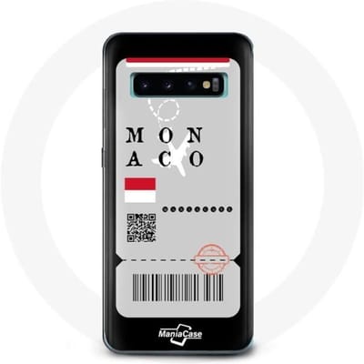 Hoesje voor Samsung Galaxy S10 Monaco vliegticket