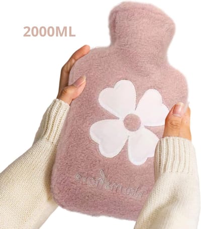 Nivard Warmwaterzak - Knuffel Kruik - Warmwaterkruik - Warmtekussen - Warmtekruik - Bag - 2000ML - Roze