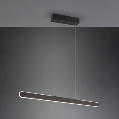 TRIO HELIOS - Hanglamp - Zwart mat - incl. 1x SMD 28W - 4 Niveaus touchschakelaar - Aanpasbare lichtkleur
