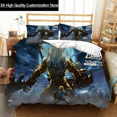 Z-Zelda Patroon Dekbedovertrek Kussensloop Beddengoed Twee- of Driesets Meerdere Maten Dekbedsets Dekbedovertrek Beddengoedsets AU Single(140x210cm)
