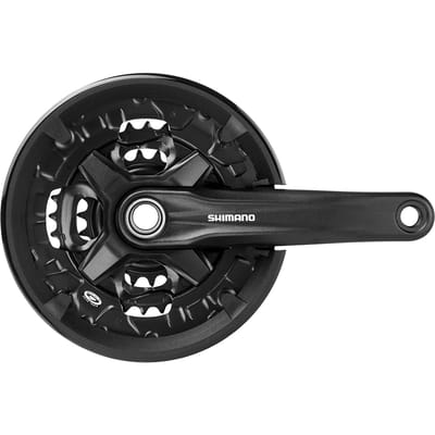 3 x Shimano FC-MT210 crankstel met 9 versnellingen en 170 mm crankstel, 44-32-22T - Zwart