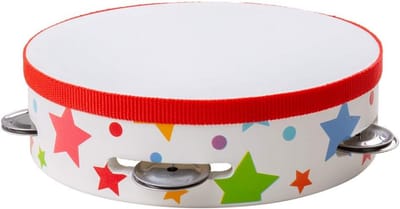 Houten Tamboerijn voor Kinderen - Muziekinstrument voor Baby's en Peuters