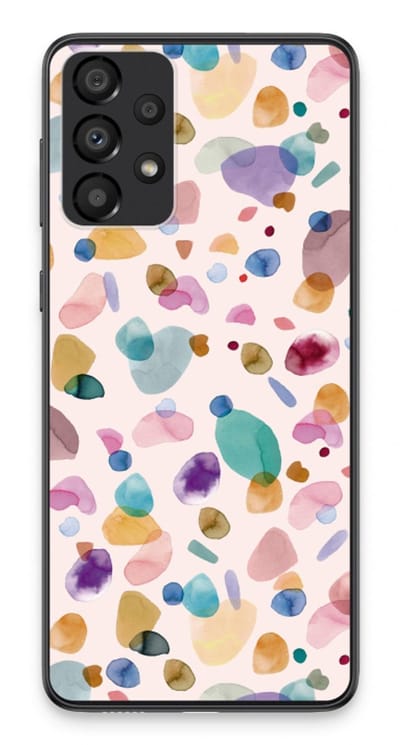 Case Company® - Hoesje geschikt voor Samsung Galaxy A33 5G hoesje - Terrazzo Memphis - Soft Cover Telefoonhoesje - Bescherming aan alle Kanten en Schermrand