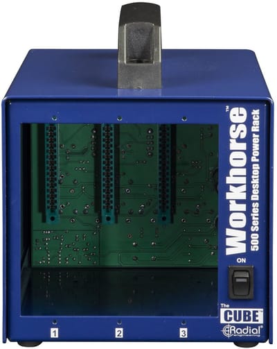 Radial Workhorse Cube 500er Desktop Rack, 3 Slots - Rack voor 500-module