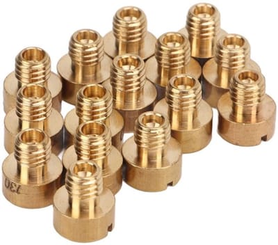 Carburateur-accessoires - 15-delig spuitkoppen-set - Metaal mondstuk - Geschikt voor Mikuni N100 604 - VM22/VM24/VM26/VM30 - Duurzaam - Carburateuronderdelen