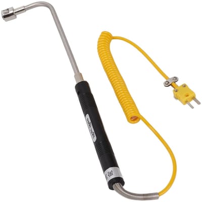 K-type Thermokoppel Oppervlakte Temperatuursonde van Staal met Geïsoleerde Handgreep voor Nauwkeurige Temperatuurmetingen en Testen van Oppervlaktetemperaturen