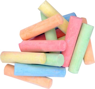 FREE & EASY Stoepkrijtjes - 15 stuks in verschillende kleuren - 11 cm