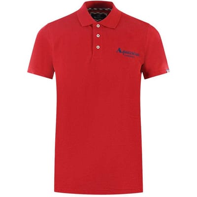 Aquascutum Unisex Volwassen Londen Classic Polo Shirt (Rood)