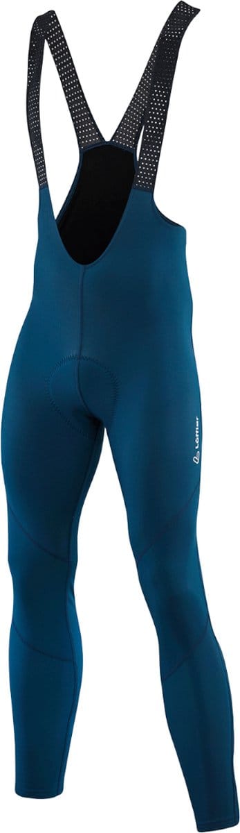 Loeffler fietsbroek lang M Bike Bib Tights Thermo Elastic voor heren - Blauw - 54